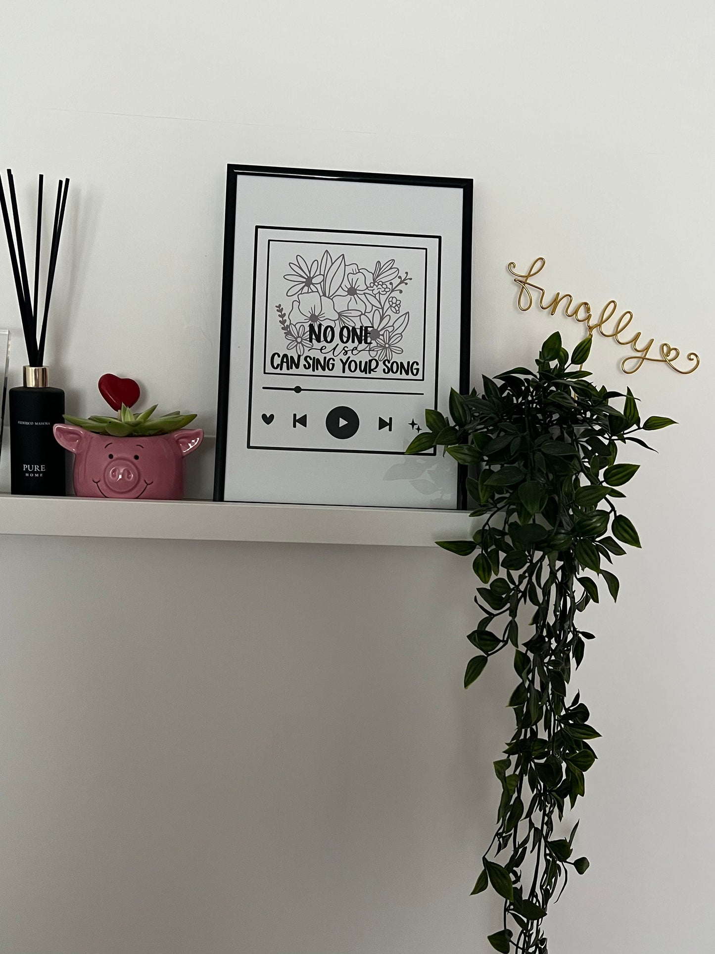 No One Else Can Sing Your Song Mental Health Inspirational Wall Decor Quote Print-1