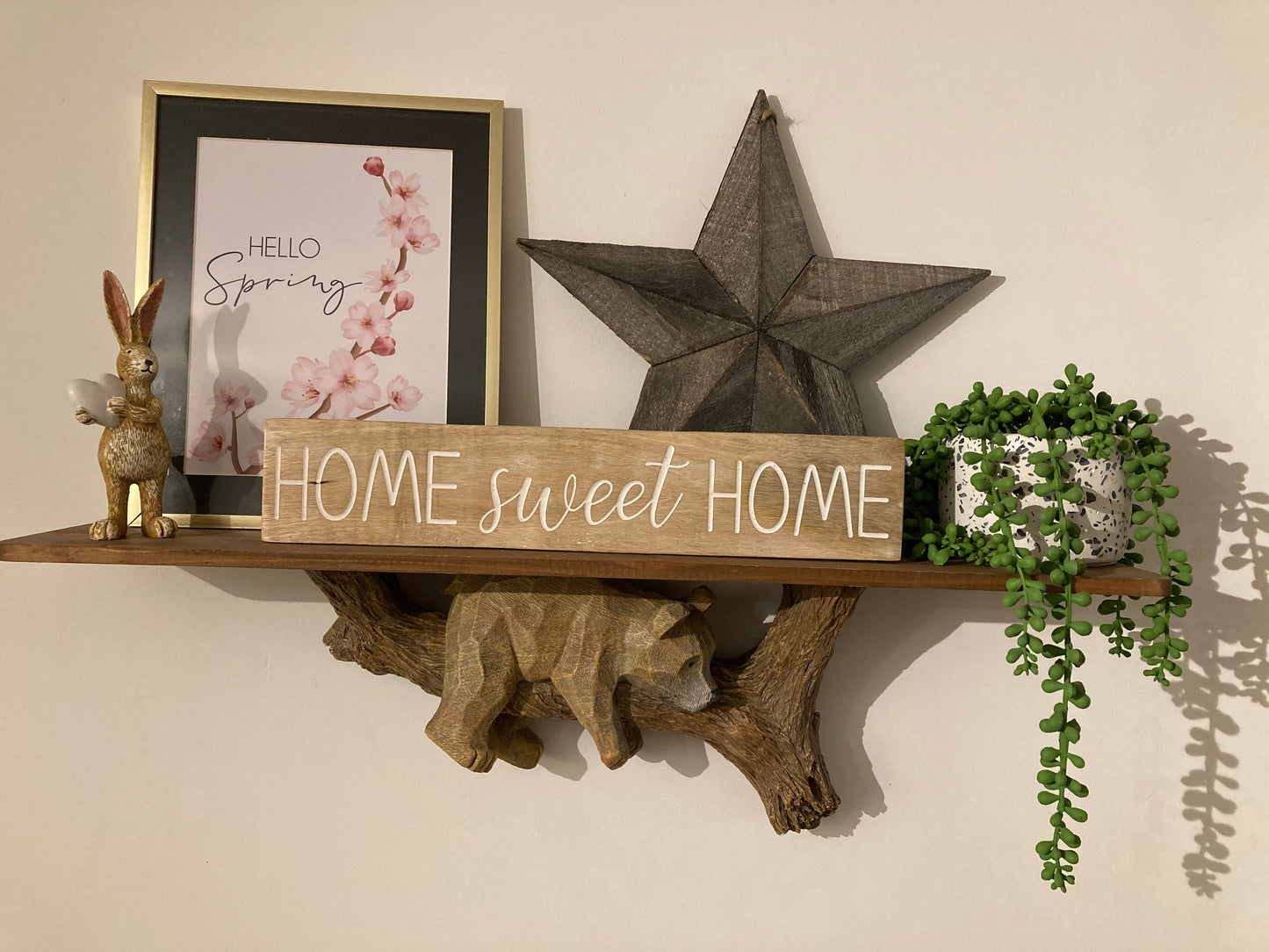 Hello Spring Cherry Blossom Spring Seasonal Wall Home Decor Print-2
