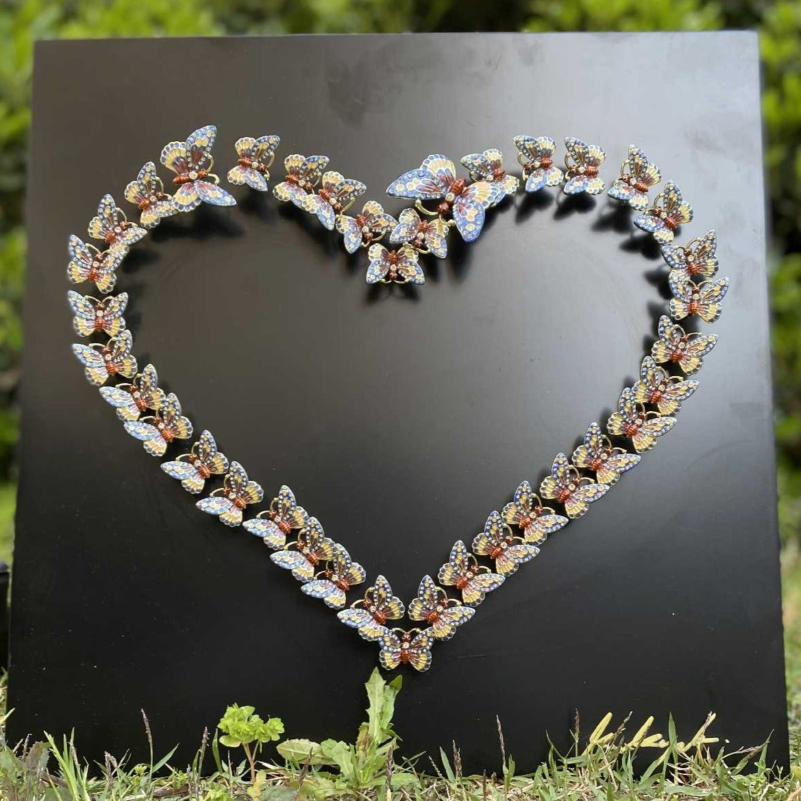 Heart of Love and Life Wall Art Black-0