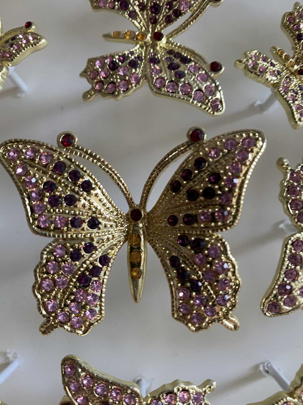 Circle of Butterflies Wall Art White-1