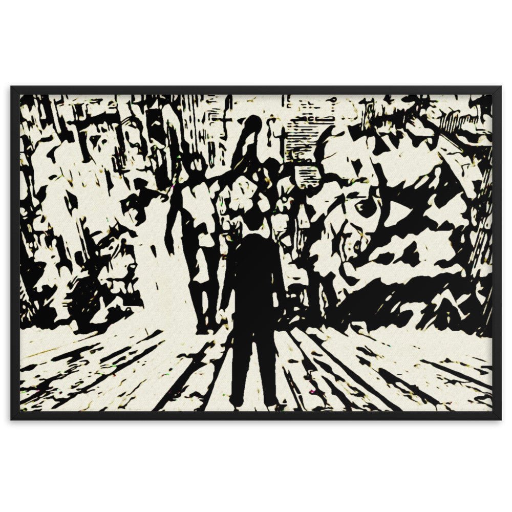 Dramatic forest romance artwork with I saw my entire life quote perfect for romantic and meaningful interior spaces