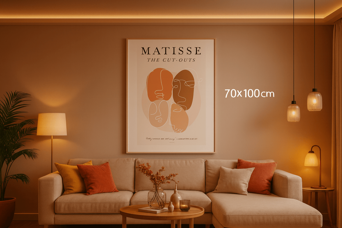 Modern abstract face cutouts perfect for artistic home decor