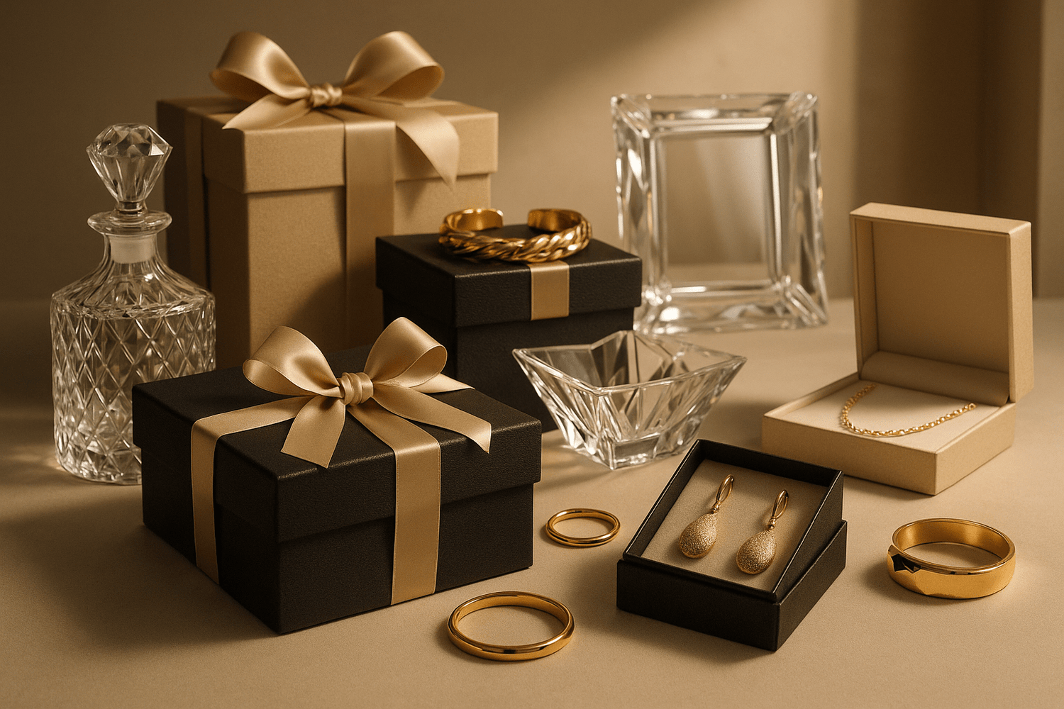 Exclusive gifts and luxury accessories collection featuring unique handcrafted treasures and personalized keepsakes
