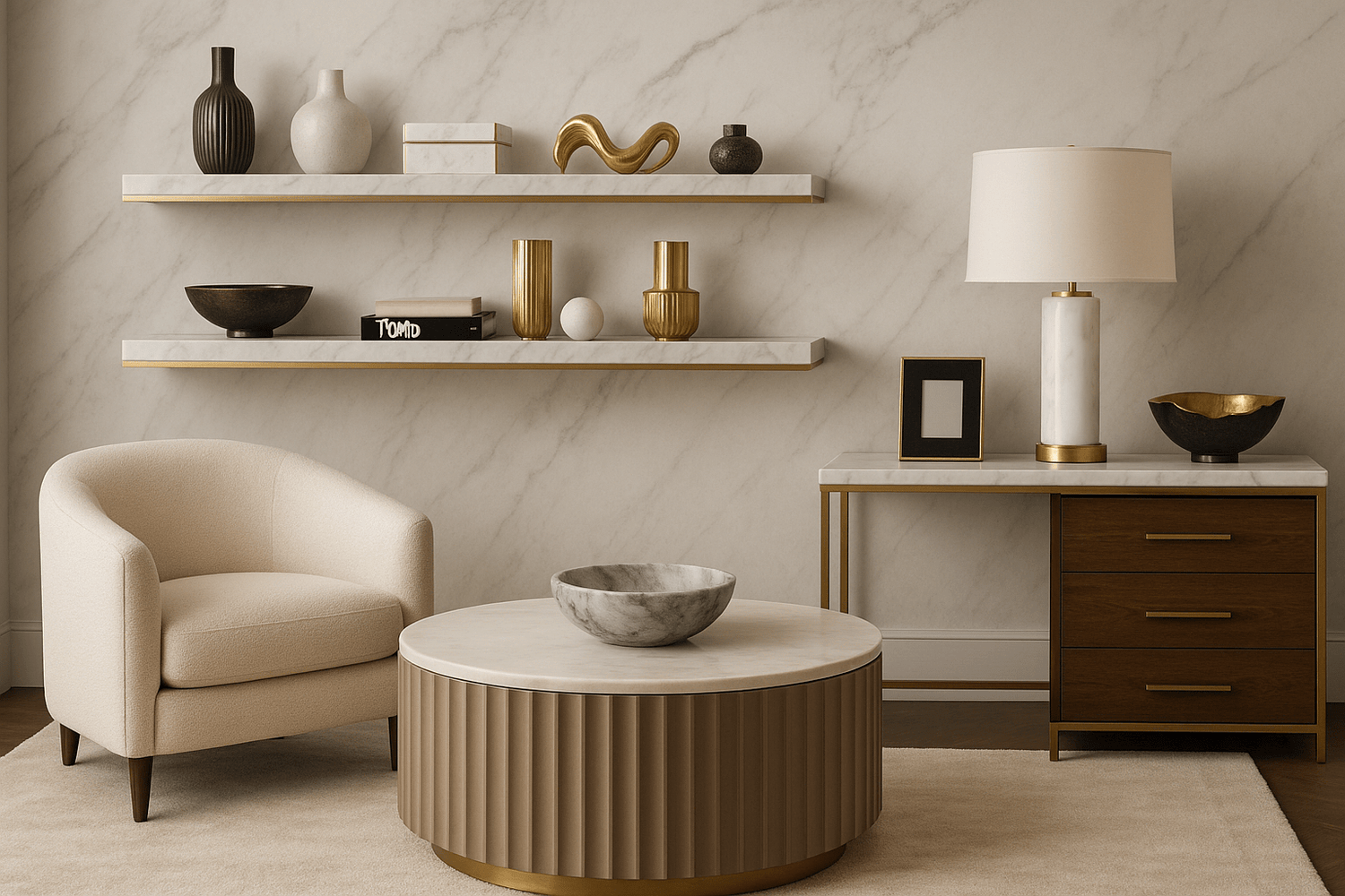 Luxury home decor and designer furniture collection featuring premium pieces for sophisticated interior design