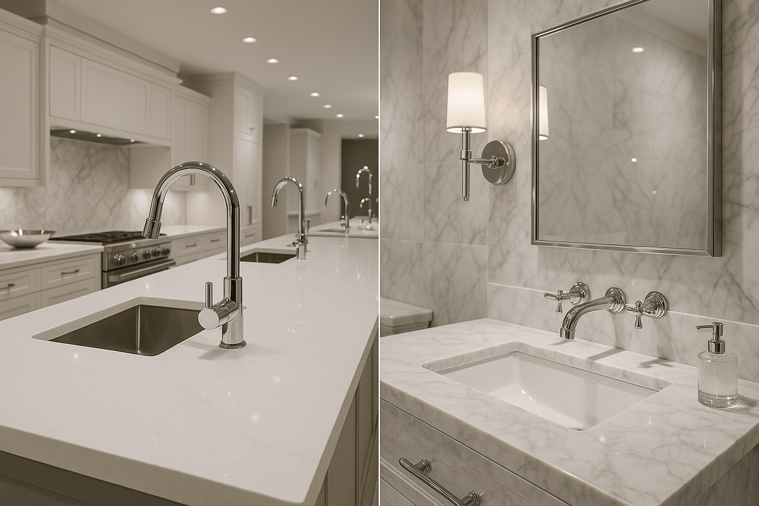 Premium kitchen and bath luxury collection featuring designer fixtures and sophisticated accessories for elegant home spaces