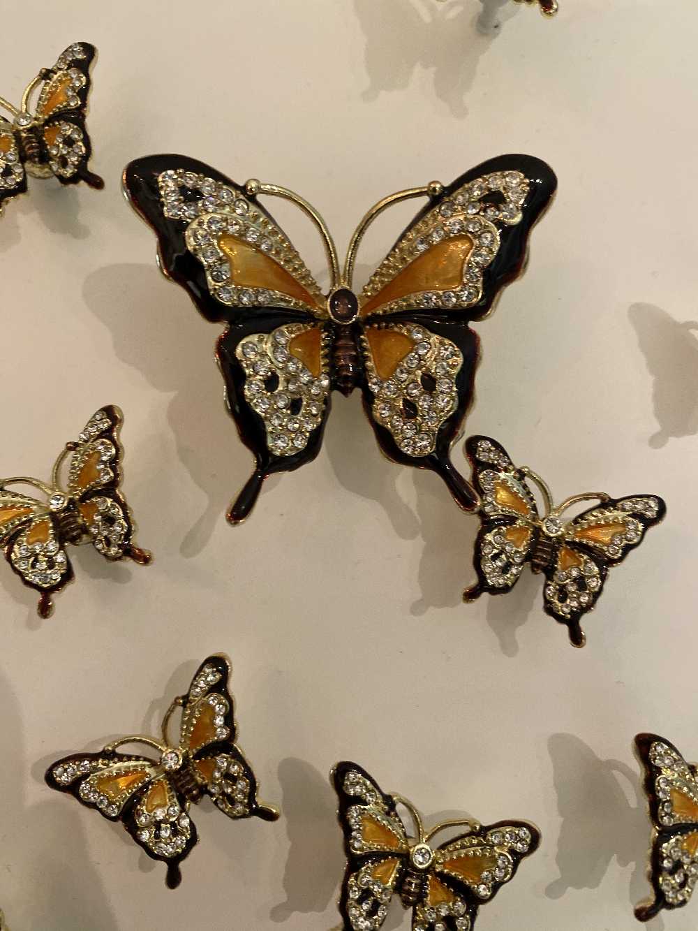 Butterflies in Perfect Harmony Wall Art White-0