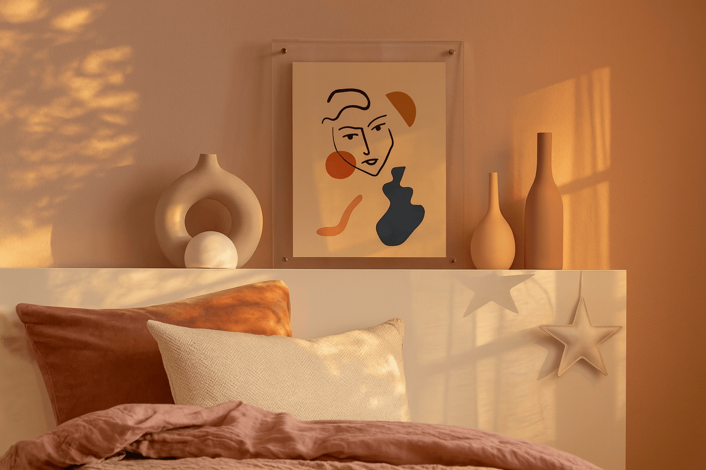 Abstract organic doodles IV wall art print featuring modern playful design perfect for contemporary home decor