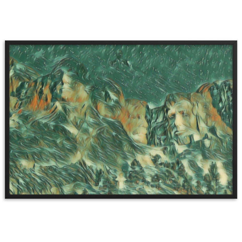 Inspirational Mount Rushmore artwork perfect for patriotic decor