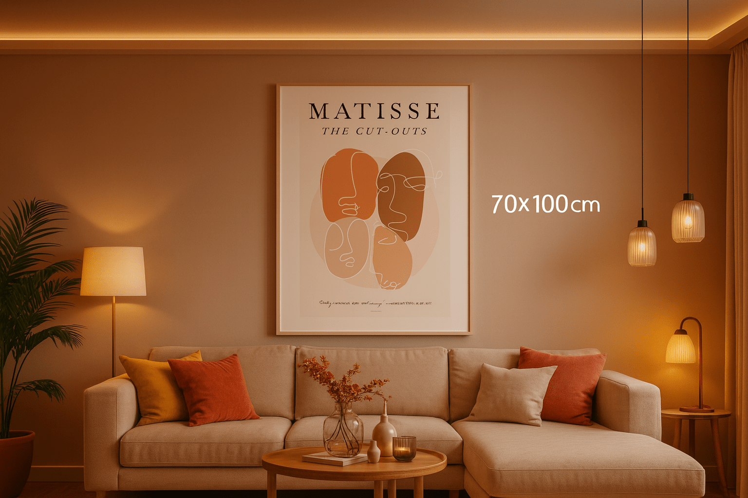 Modern abstract face cutouts perfect for artistic home decor