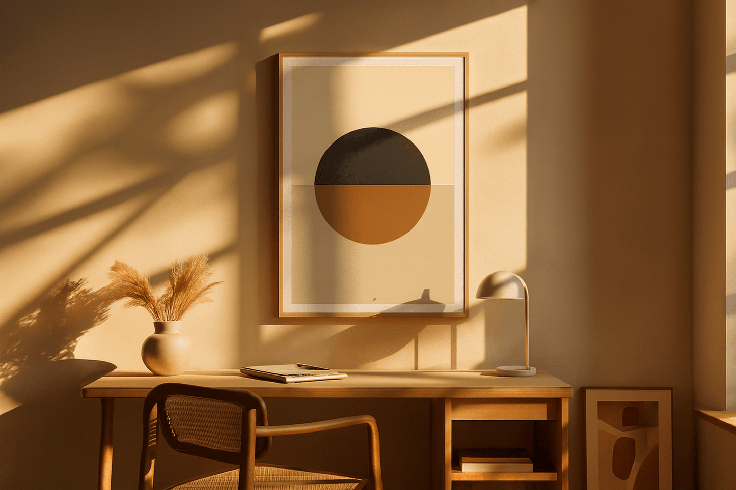 Modern geometric art print perfect for contemporary decor