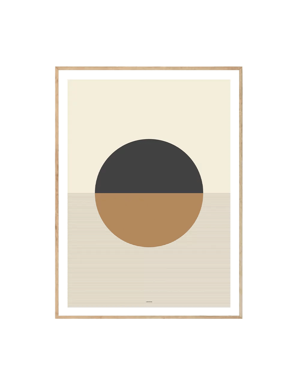 Mid-century abstract artwork displayed in stylish interior