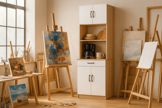 White minimalist high storage cabinet 60x40x190cm featuring contemporary design perfect for modern home organization