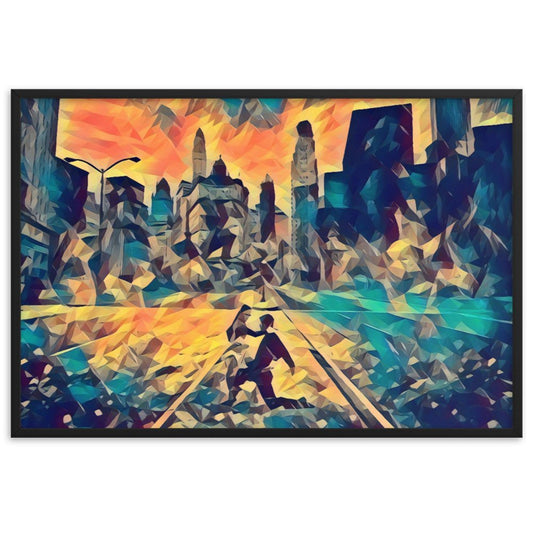 You Are The Rhythm romantic quote poster with colorful artistic background and dancing theme