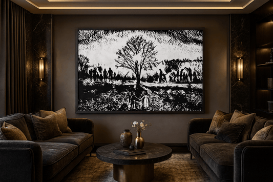 Dream quote wall art beautifully integrated in elegant home decor setting showing sophisticated styling